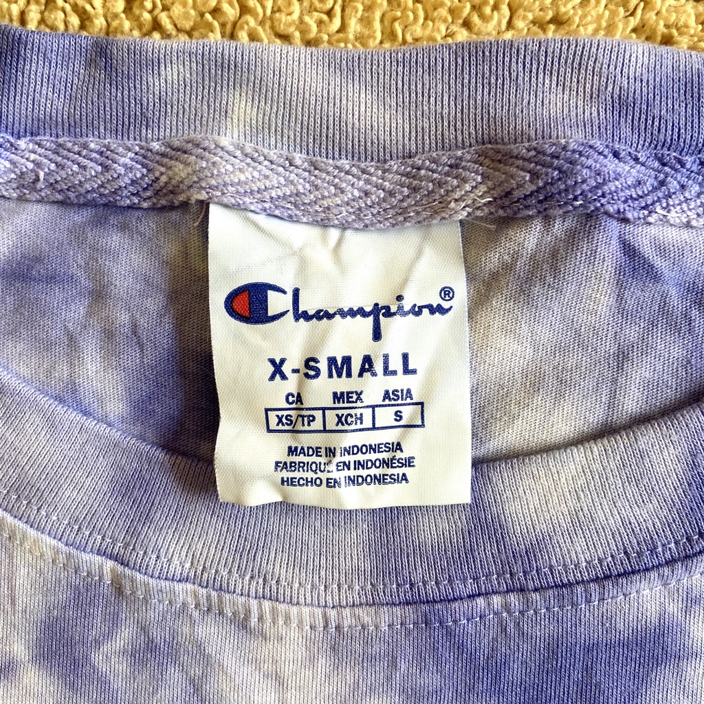 Champion Kaos Crop Top Tiedye Wanita Katun ORIGINAL