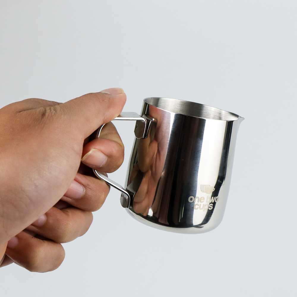 One Two Cups Gelas Milk Jug Kopi Espresso Latte Art - J068