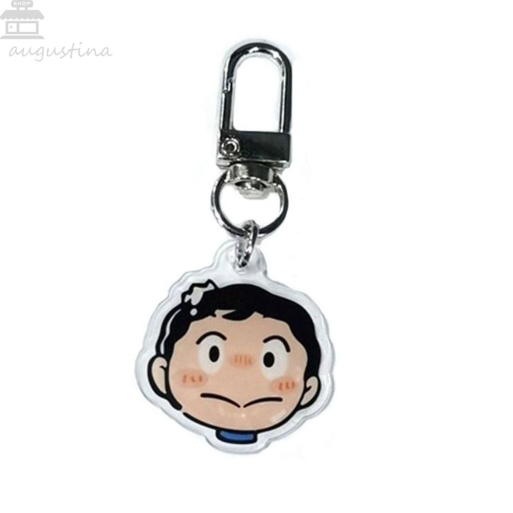 Agustina Pangkat Raja Gantungan Kunci Pernak Pernik Hadiah Double Layer Gantungan Kunci Mobil Tokoh Anime Perhiasan Ornamen Dekorasi Gantung Acrylic Bojji Prince Keyring