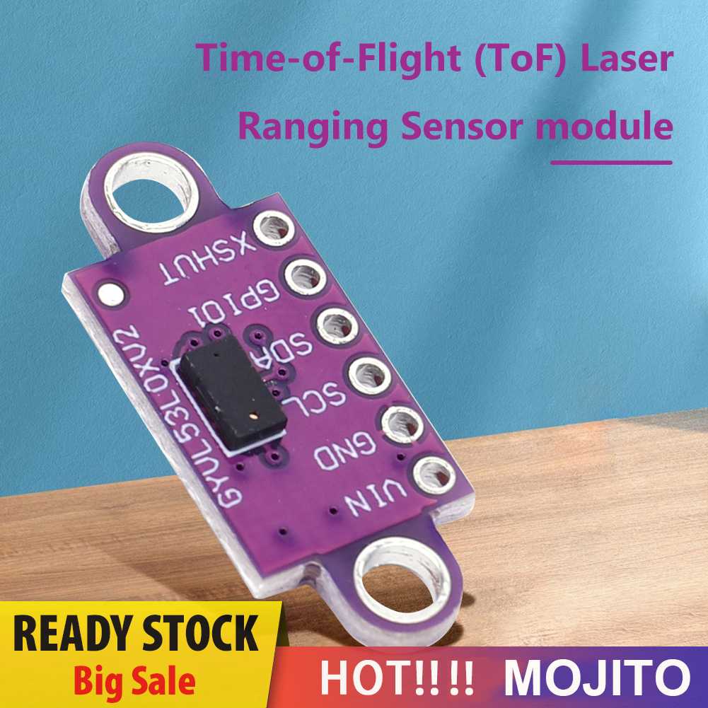 Gy-vl53l0xv2 Modul Sensor Jarak Laser Time-of-Flight 3.3V/5V DIY Papan Ungu