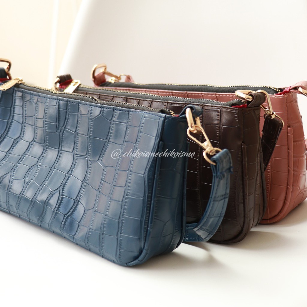FINOM Wide - Shoulder Bag Wanita Vintage Korean | Tas Bahu Retro