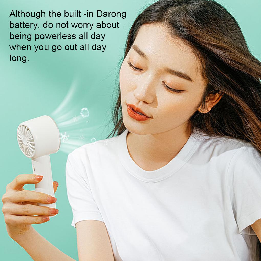 Rechargeable Mini Fan Traveling Camping Musim Panas Pendingin Kipas Angin Alami Dapat Disesuaikan Genggam Pendingin Peralatan Luar Ruangan