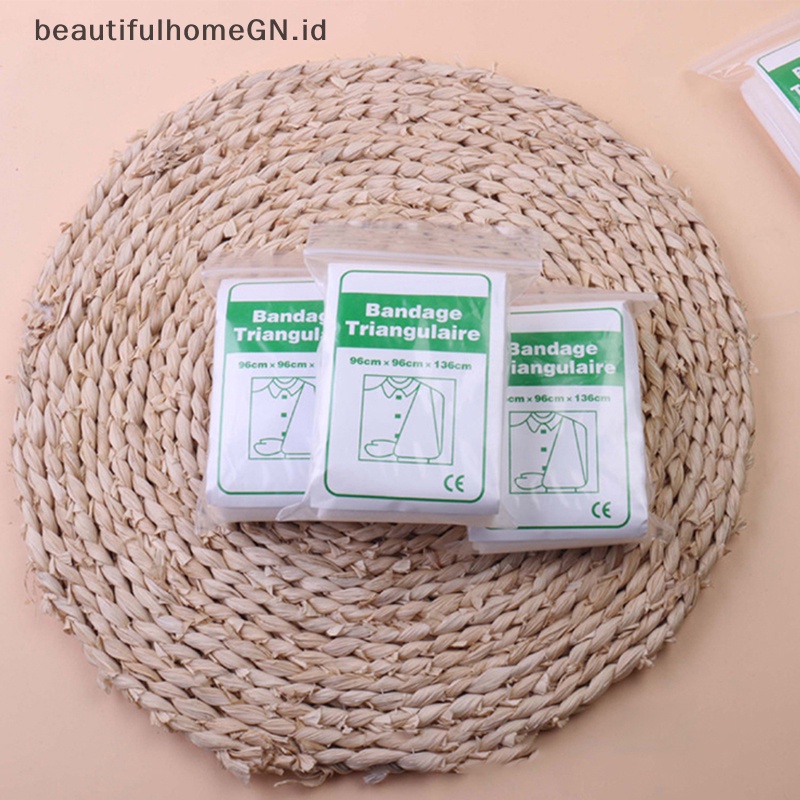 {Cantik} 1pcs Segitiga First Aid bandage Frakture Fixation Emergency First Aid Kit Aksesoris Berkemah~