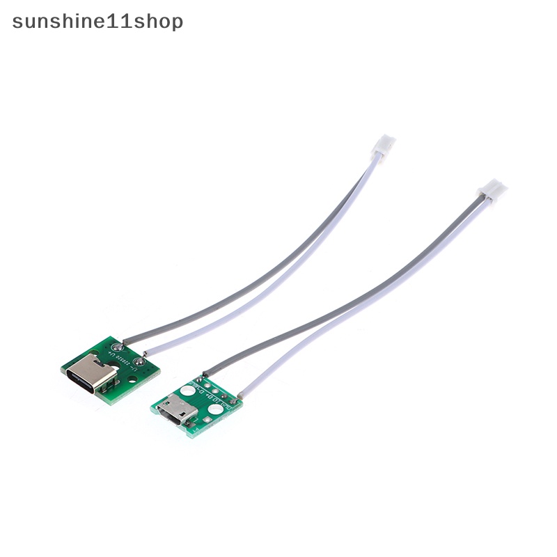 Sho Type-C Micro USB To DIP Adapter Female Konektor B Type PCB Converter Breadboard USB-01 Switch Board SMT Ibu Duduk Dengan Kawat N