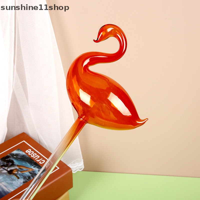 Sho High Quality s Flower Alat Air Otomatis Bentuk Angsa Kaca Borosilikat Tinggi Taman Self Watering System Device N