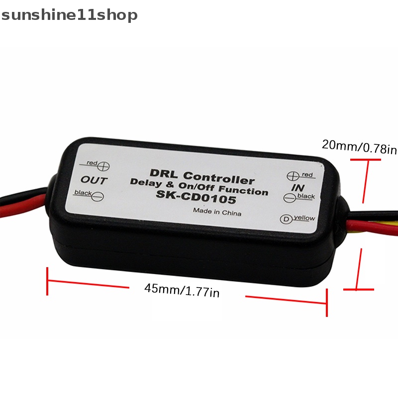 Sho 1Pc DRL Controller Auto Mobil LED Siang Hari Berjalan Lampu Relay Harness Dimmer N