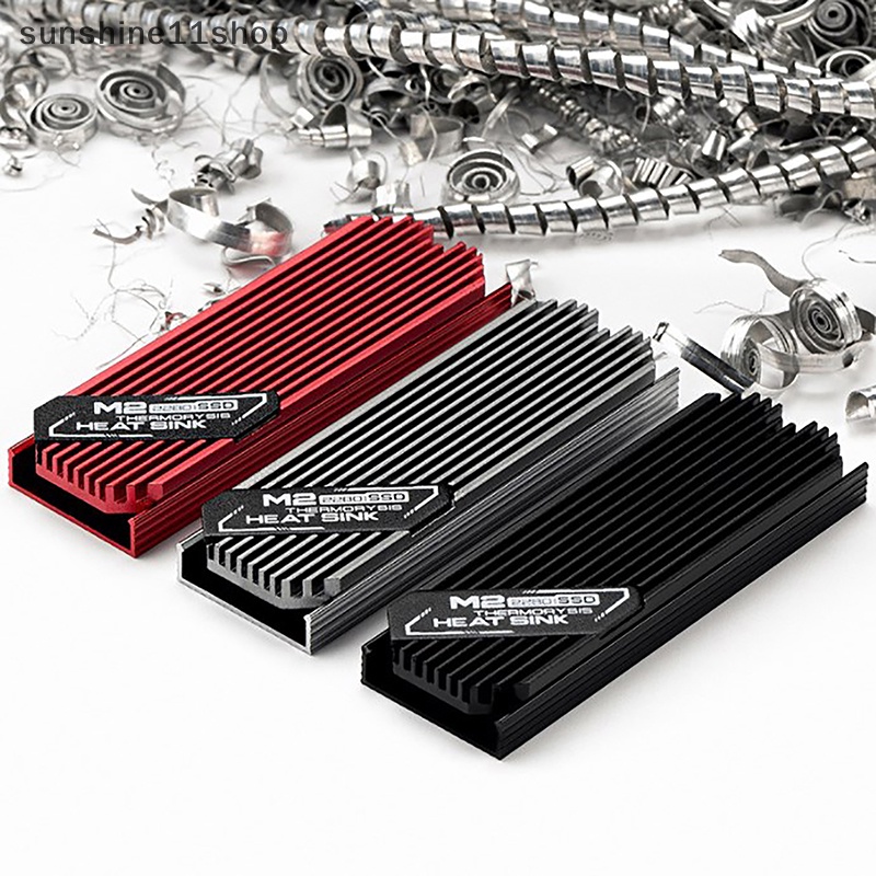 Sho M.2 ssd NVMe Heat Sink heatsink M2 2280sd Hard Disk Aluminium Heat Sink Dengan thermal Pad Untuk PCIe SATA M2 ssd PC thermal radiat N