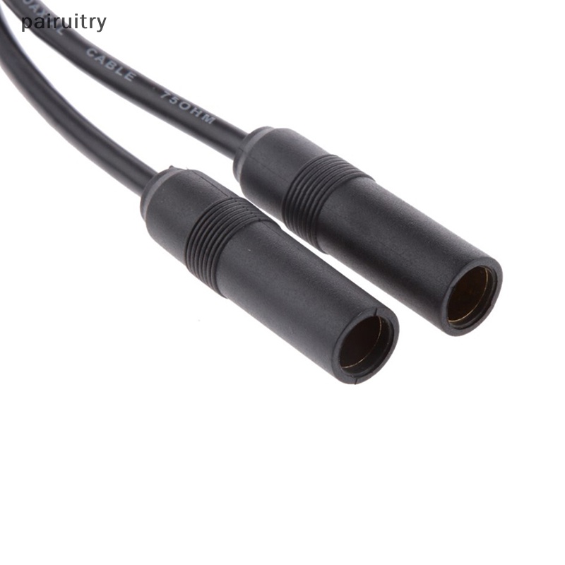 Prt 1pcs Adaptor Antena 1 Male To 2female Y Car Stereo Antenna Adapter Plug Konektor Udara Untuk PRT Radio Aftermarket
