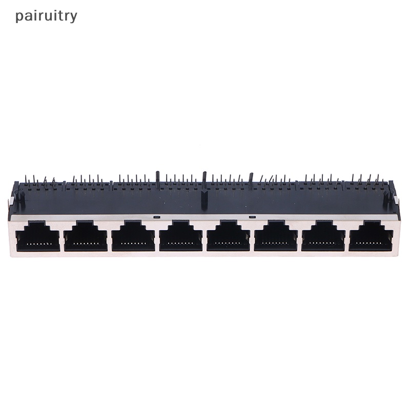 Prt 1x2 /4/6 /8 Port 59 8 Port Series Susun Female RJ45 Jaringan Eterna LAN PCB Socket Connector Jack PRT