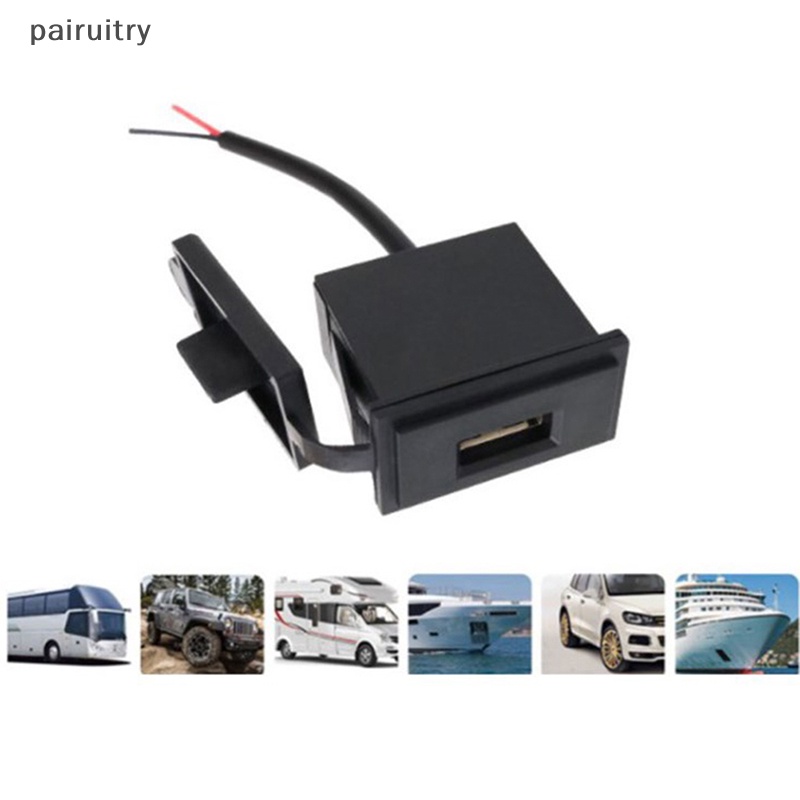 Prt 12V /24V Soket Charger Mobil USB Tunggal 5V 2.4A Power Adapter Untuk Motor PRT