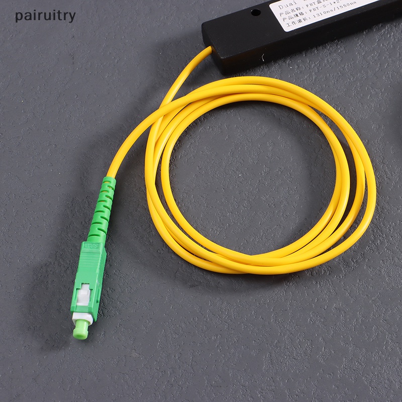 Prt 1Pc 1x2 FTTH Fiber Optic Splitter 1point 2kotak Pembagi Fiber Optik SC/APC PRT