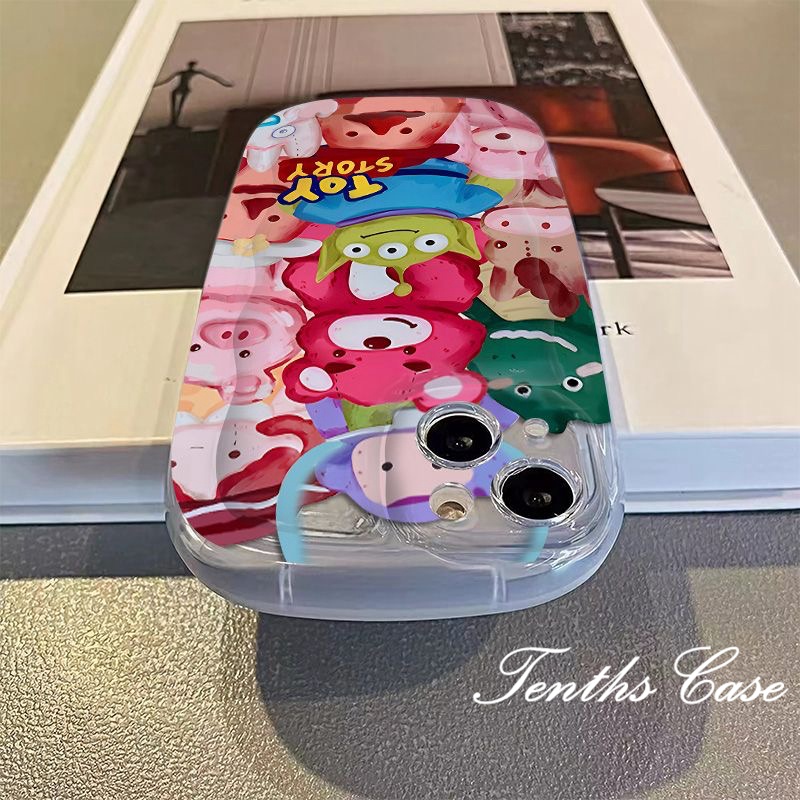 Samsung A14 A54 A34 A04 A04s A13 A23 A53 A03 A03s A02s A52 A72 A32 A22 A12 A71 A51 A50 A50s A30s A11Soap Cover Cute Aliens Phone Case