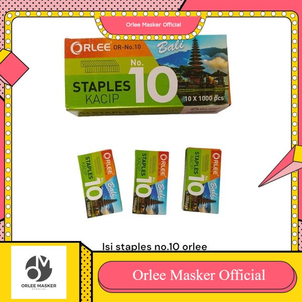 ISI STAPLES ORLEE ( 1 PAK ISI 10box kecil) kwalitas bagus, produk baru