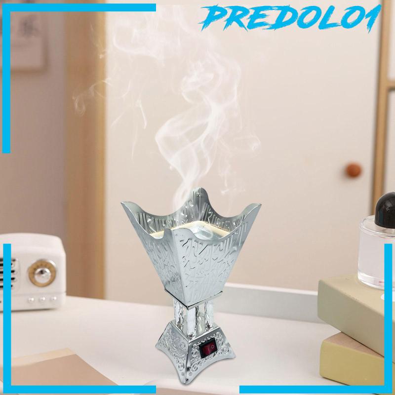 [Predolo1] Burner Holder Elektrik Censer Metal Arab Untuk Kantor Rumah Ruang Tamu