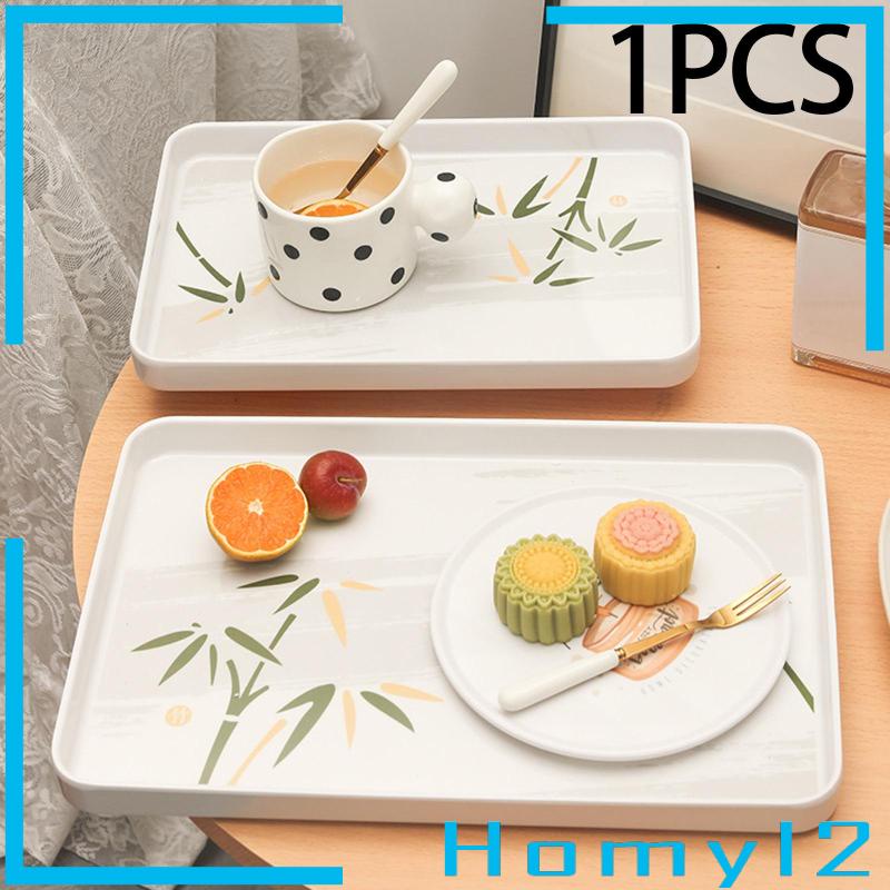 [HOMYL2] Platter Dining Tableware Breakfast Serving Tray Tempat Makan Cookies Snack Makanan