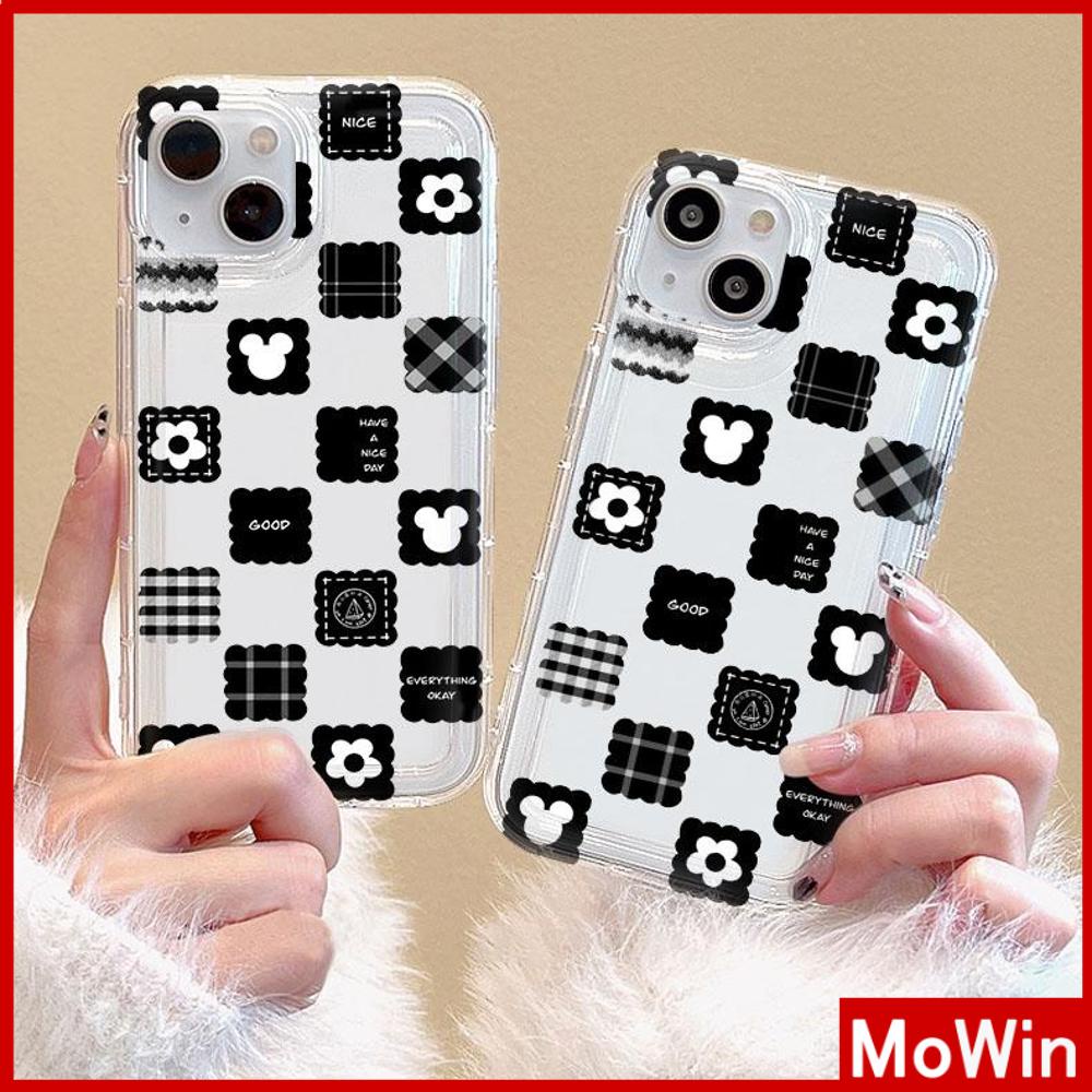Case iPhone 14 Pro Max iPhone Case Bening Case TPU Soft Case Kantong Udara Shockproof Perlindungan Kamera Kotak-kotak Sederhana Hati untuk iPhone 13 Pro Max iPhone 12 Pro Max 11 8Plus 7Plus