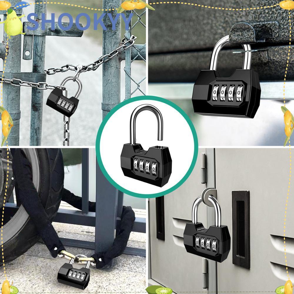 Chookyy Safely Code Lock Gembok Kunci Pintu Lemari Weatherproof Luggage Lock Vault Combination Padlock