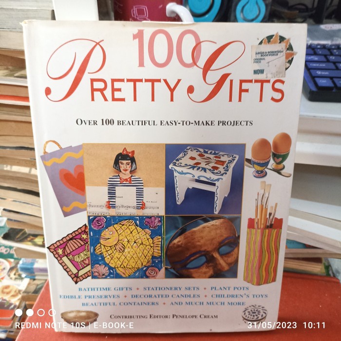 buku keterampilan 100 pretty gift bahasa Inggris head cover 128 hal