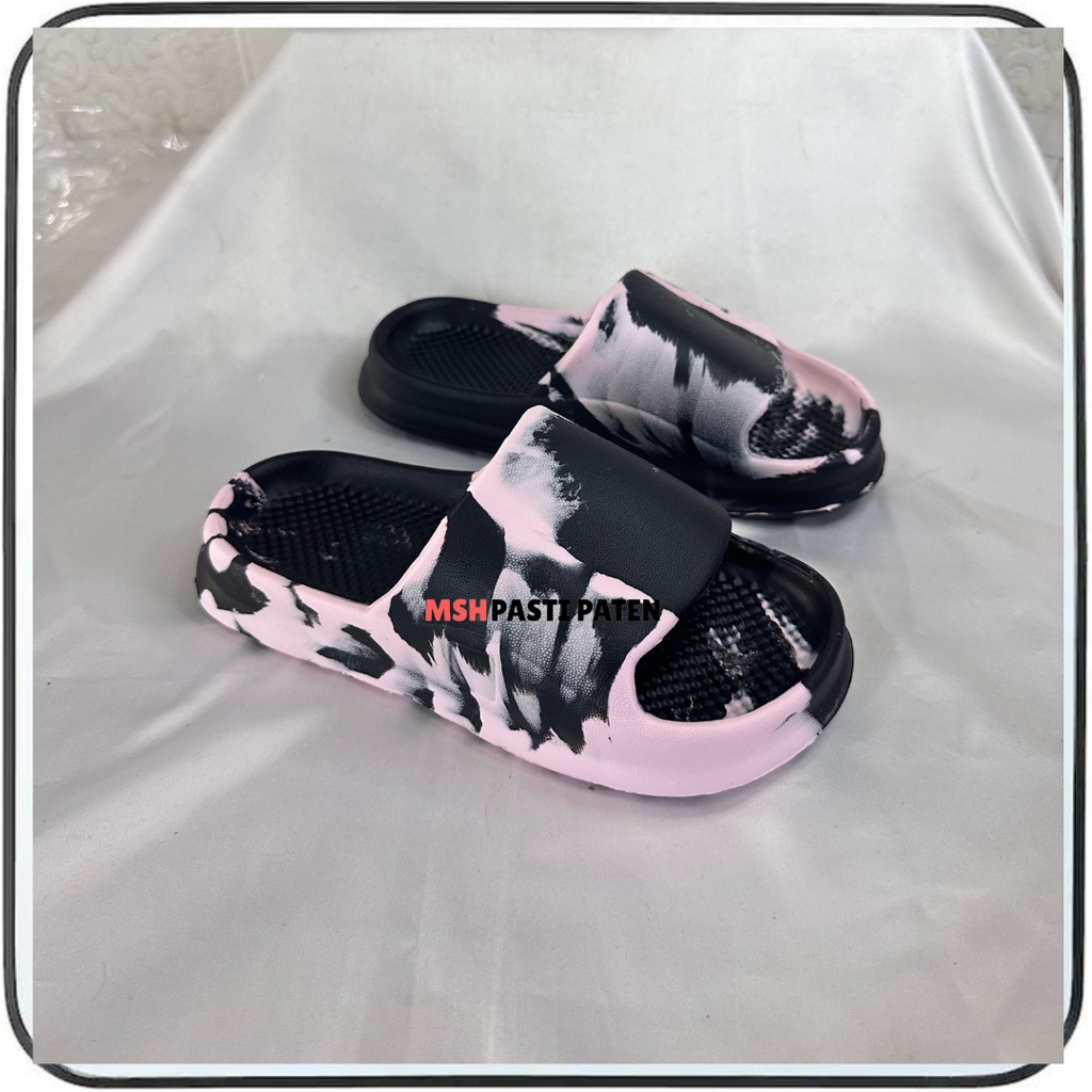 Sandal Selop Viral Hema Bahan Karet Anti Air Motif Loreng