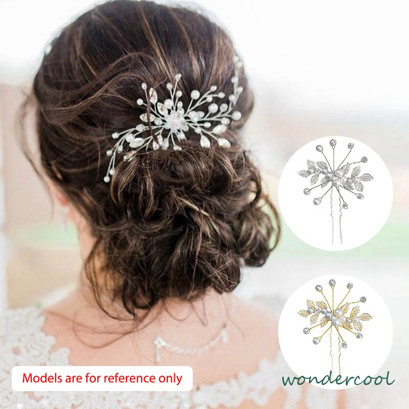 Hairpin Tusuk Konde Hairpiece Hiasan Sanggul Rambut Aksesoris Pengantin Bridal Wedding-Won