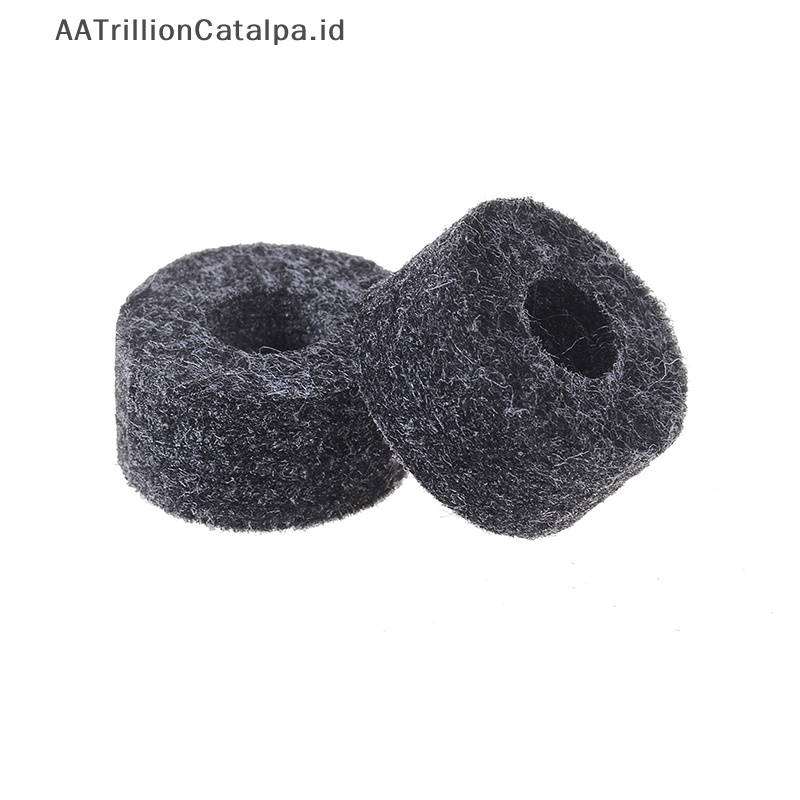 Aatrillioncatalpa 8PCS 25mm felt washer+2PCS cymbal sleeves Pengganti shelf drum kit ID