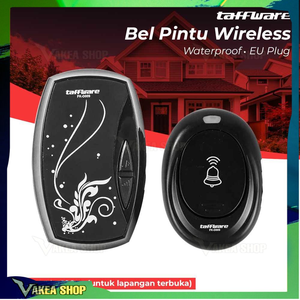 Taffware Bel Pintu Wireless Waterproof dengan EU Plug ~ FK~D009