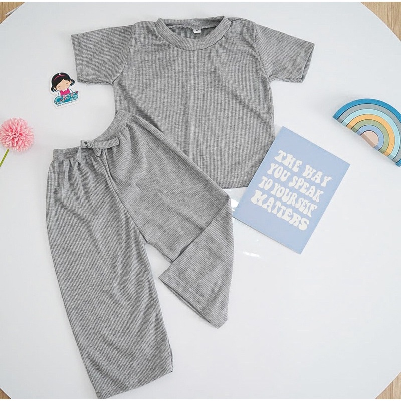 BEFAST - ZFS OOTD WANITA ONESET NESYA / JENNA RIB SET / Setelan Wanita Keluaran Terbaru / Outfit Daily Wanita Remaja ABG Trendy / Oneset Polos Casual Wanita / Fashion Kekinian Remaja ABG Trendy / Set Atasan Kaos Lengan Pendek+Celana 3/4