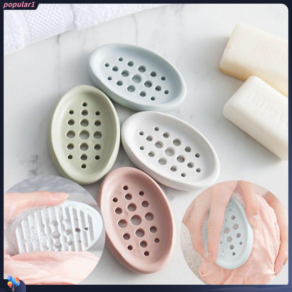 Populer Tempat Sabun Shower Tray Kamar Mandi Piring Berongga Soap Stand Box