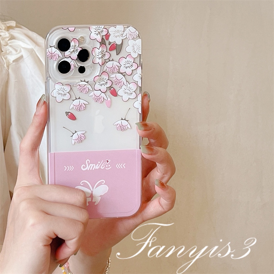 Redmi 12C 10C 10A 10 9 9A 9C 9T Note 12 11 Pro+ 11s 11 10s 10 9s 9 8 Pro Xiaomi Poco X4Pro X3 Pro X3NFC M3 M4 F3 Mi 11 Lite 10T Pro Butterfly Flower Phone Case TPU Sarung Soft Cover