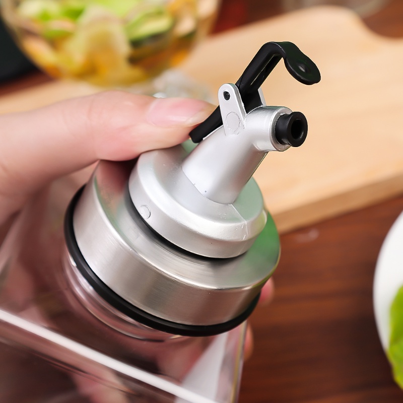 Botol Bumbu Dapur Sealing Accessories Press Type Oil Bottle Stopper/Food Grade Seal Anti Bocor Rubber Lock Nozzle/Nozel Dispenser Minuman Keras Cuka Anggur