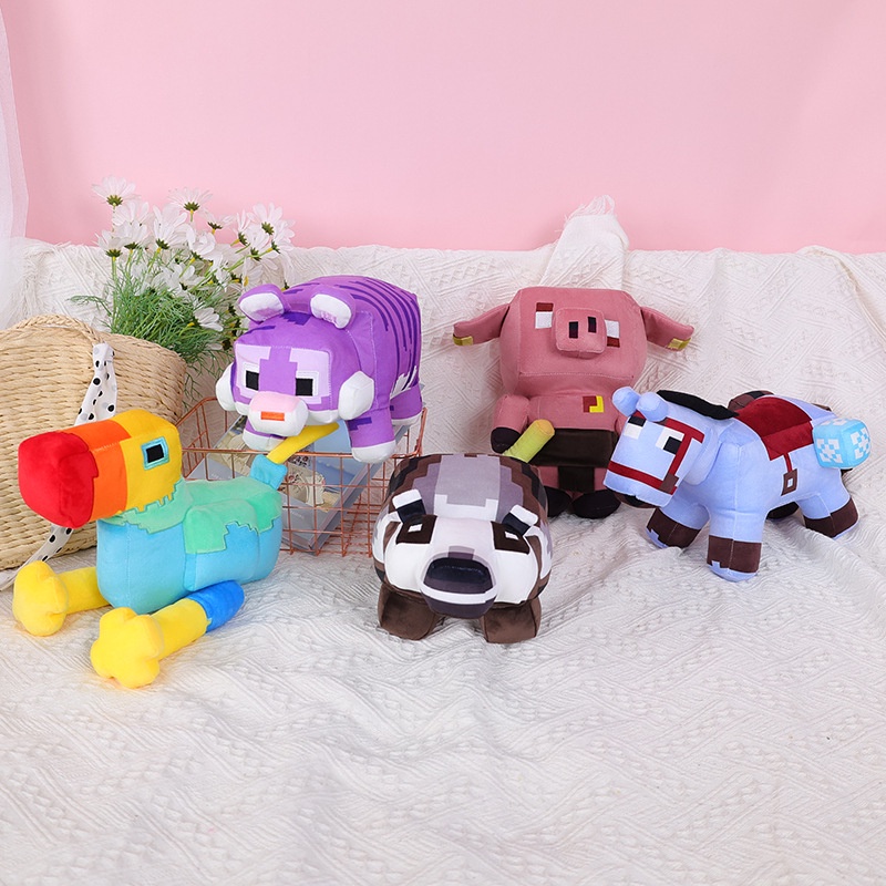 Minecraft Legends Mainan plush Boneka Boneka Lembut Figure Toys Anime Untuk Pesta Ulang Tahun Anak