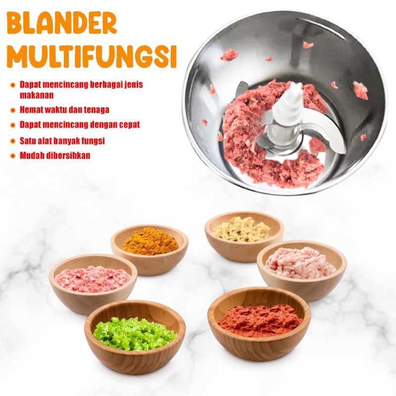 Blender Daging Stainless Steel 1 Liter SX-681 Blender Mini Serbaguna