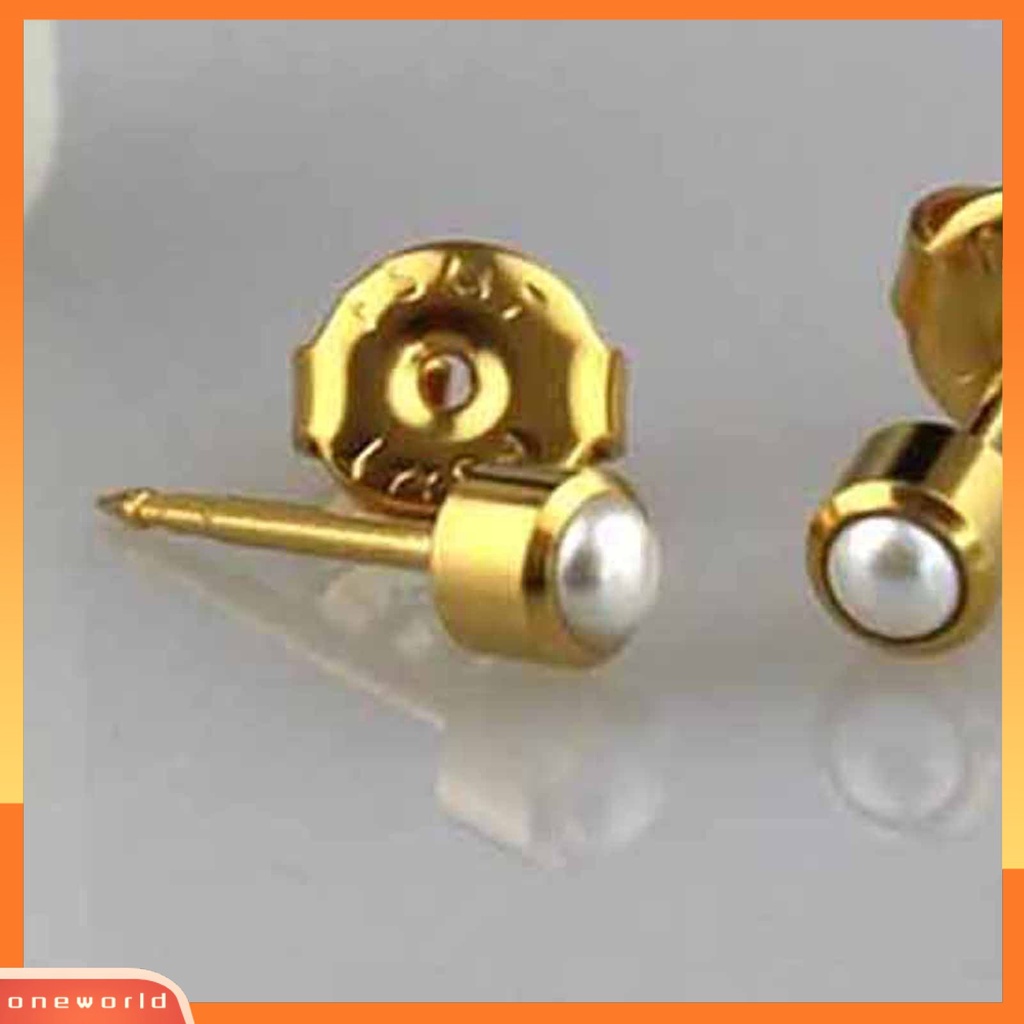 [WOD] 12pasang Stud Earring Piercing Anting Hadiah Akrilik Gadis Berlian Imitasi Hias Ear Studs Untuk Perjamuan