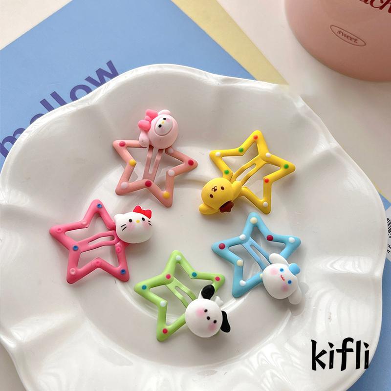 [KD] Jepit Rambut Pentagram Kartun Lucu Manis Anak Aksesori Rambut Sanrio Poni Hairpin