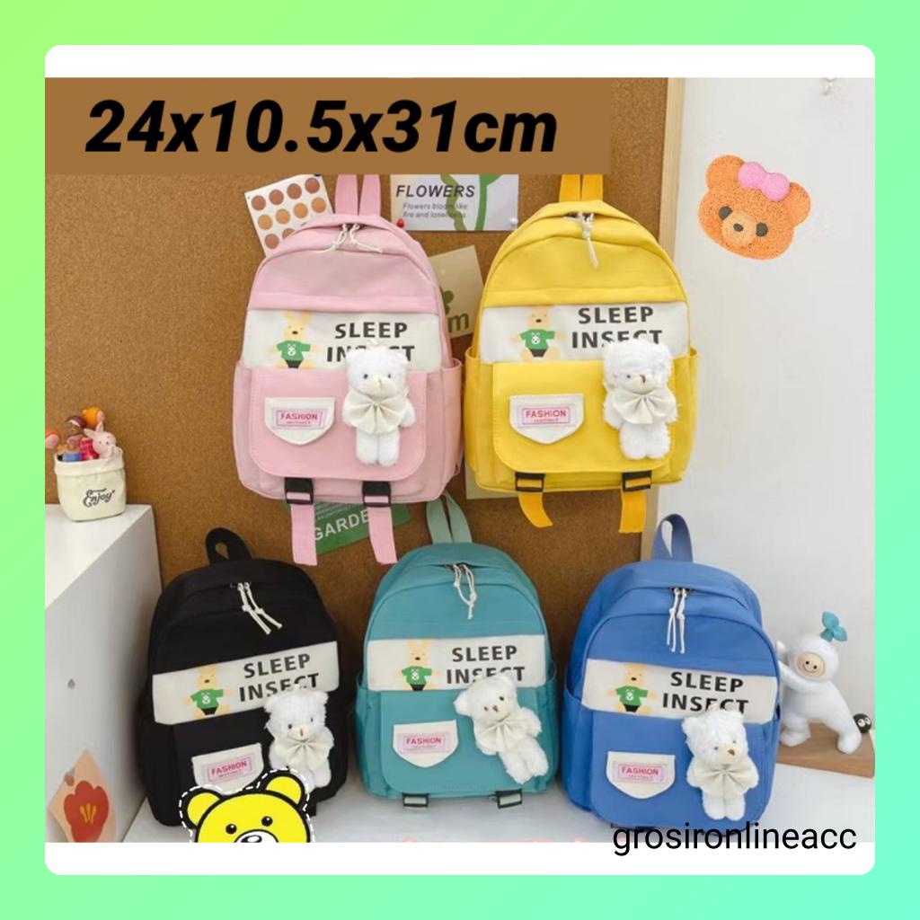 NEW Ransel anak punggung sekolah jalan mall travelling travel FT72 24 x 10.5 x 31 cm