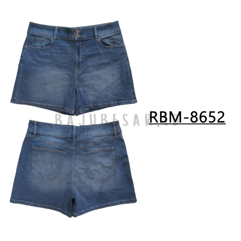 BAJUBESAR.ID RBM-8652 CELANA PENDEK JEANS SHORTS HOTPANTS ANN TAYLOR BIGSIZE JUMBO SIZE 16