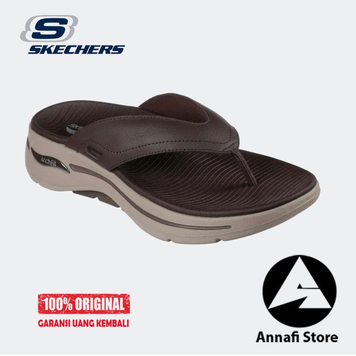 SANDAL PRIA SKECHERS GO WALK ARCH FIT 229022/BRN - BROWN