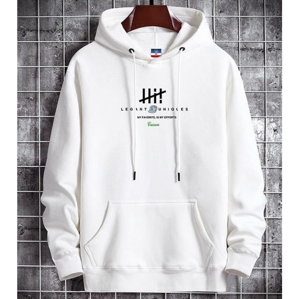 [ COD ] Hi! Sweater Hoodie Polos Basic Cowok Outerwear Remaja Unisex Wanita Pria Matt Fleece Tebal