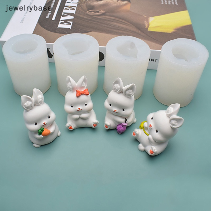 [jewelrybase] Lovely Animal Rabbit Kelinci Sabun Cetakan Silikon Handmade Craft Molds Butik