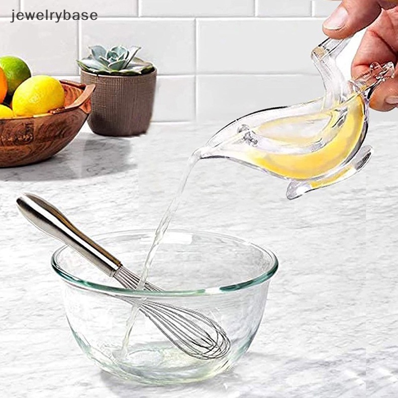 [jewelrybase] Pp lemon Klip Manual Transparan Juicer Buah Gadget Dapur Rumah Tangga ABS Boat Juicer Fruit lemon Halus Dan Bening and clear /lime Dengan Butik Desain modern
