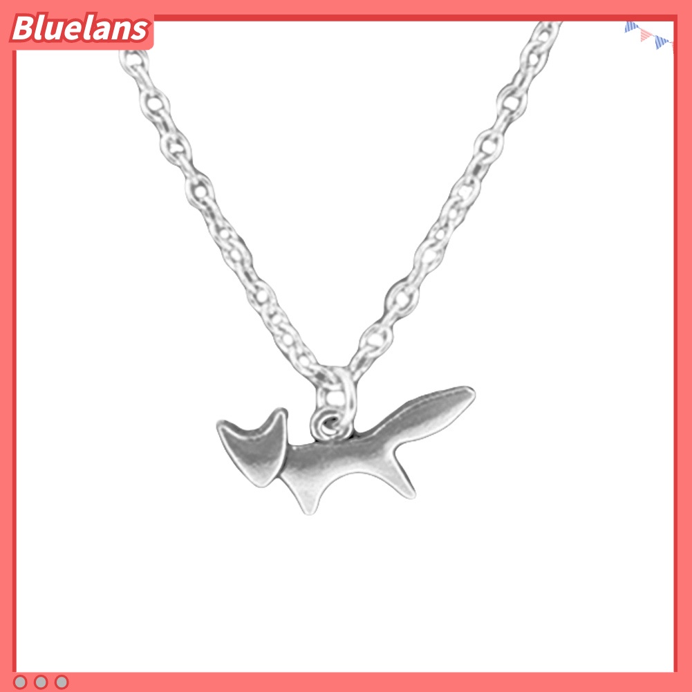 [BLS] Fashion Wanita Lari Rubah Liontin Rantai Kalung Pesta Perhiasan Hadiah Ulang Tahun