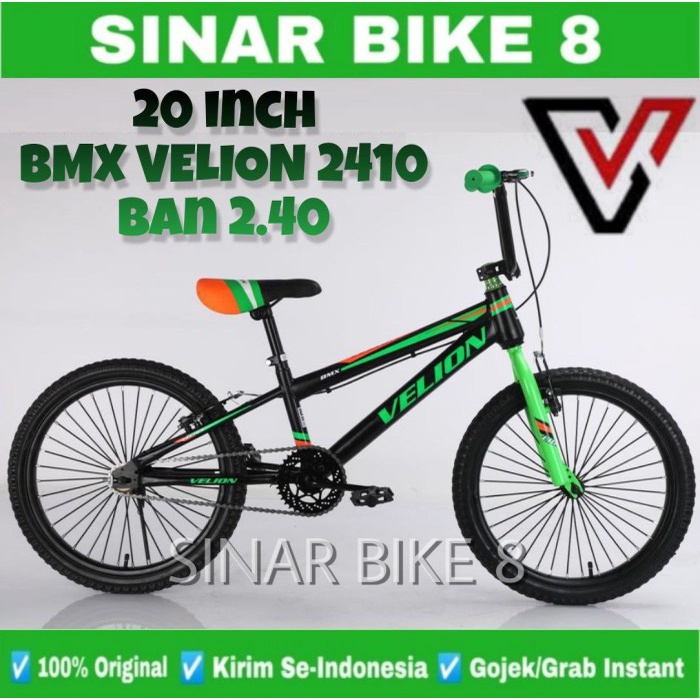 Sepeda Anak Laki BMX VELION 2410 Ukuran 20 Inch Ban 2.40 ( Ban Kecil )