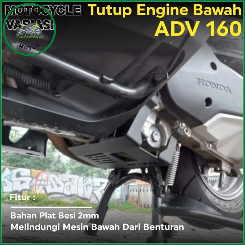 Tutup Engine Pelindung Bawah Mesin Honda ADV 160 Vario 160 PCX 160 Beat Scoopy 2023(cod) - Dunia Variasi