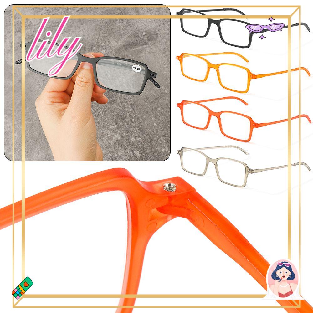 Lily Kacamata Baca Unisex Elegan Vintage Ultra Tipis Frame