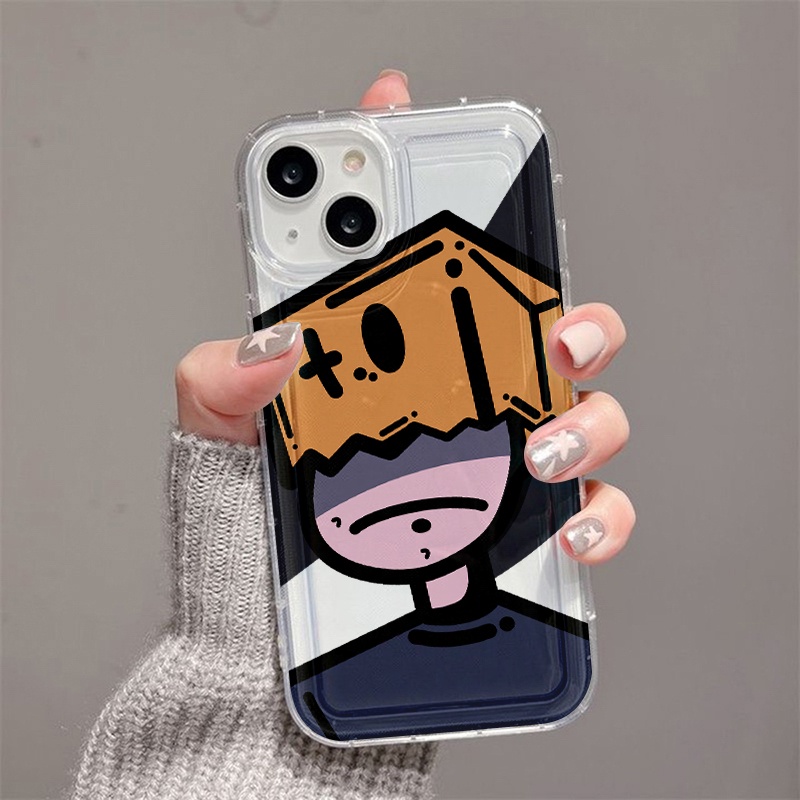 Case Man Kotak Kartun Untuk Xiaomi Redmi Note10 10S 11 11s 10Pro 10 ProMax 9 9S 8poco X3 Pro NFC M4 M5 Redmi 10 9A 9T 9C 10A Sport Mi11 Lite 5G NE Airbag Shockproof Cover