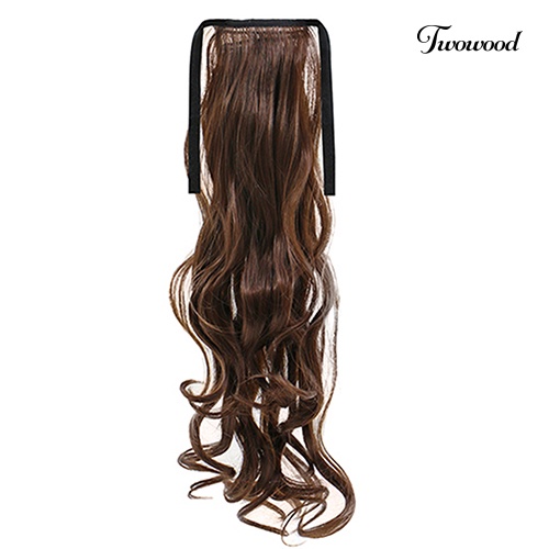 Twowood Wanita Fashion Panjang Berbulu Keriting Palsu Ponytail Wig Sopak Palsu Rambut Ekstensi