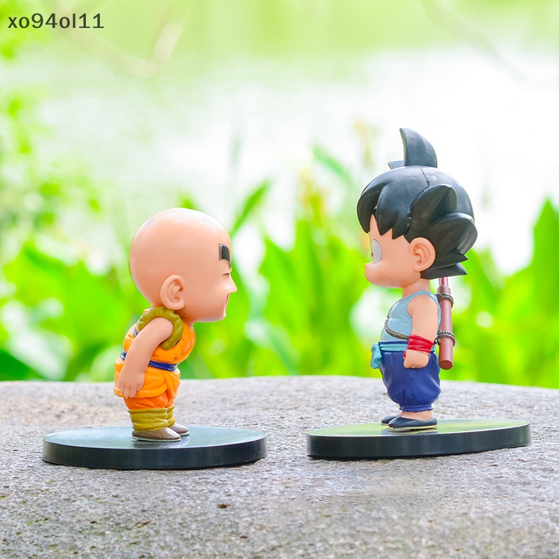 Xo 1Pc Anime Dragon Ball Figure Childhood Son Goku Kuririn Chichi Model Mainan GK Toys OL