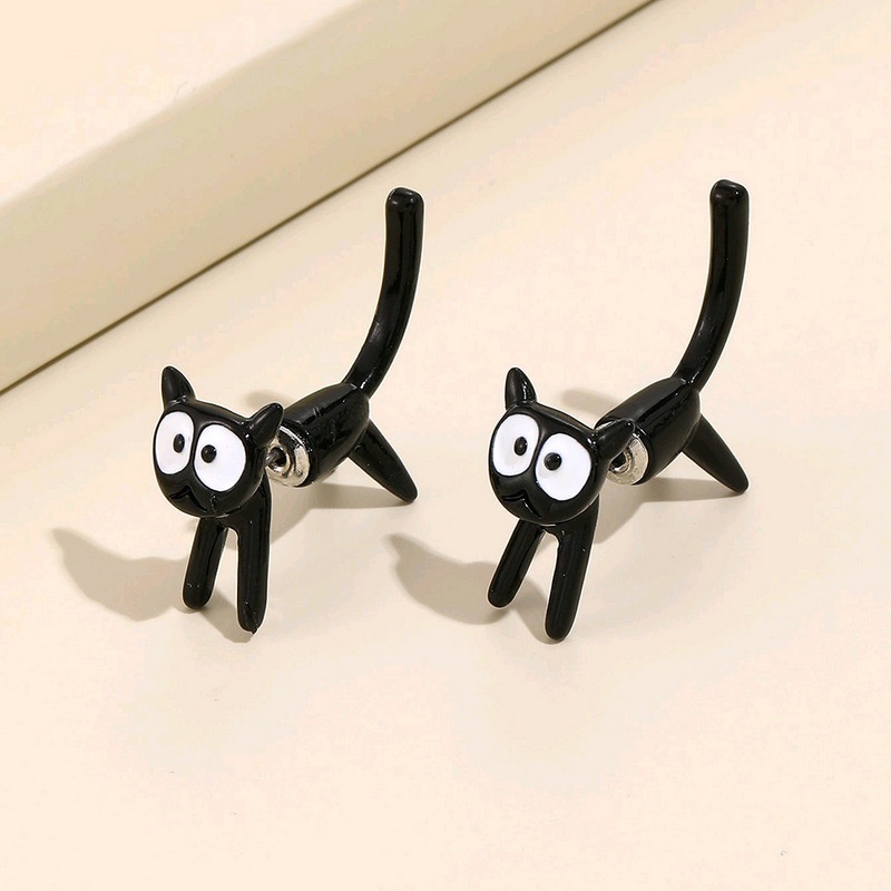 Kreatif Kitty Anting Pejantan Sederhana/Logam Anting Bintang Berujung Lima/Anting Tindik Salib/Korean INS Simple Style Studs Earrings/Aksesoris Perhiasan Telinga Pesta