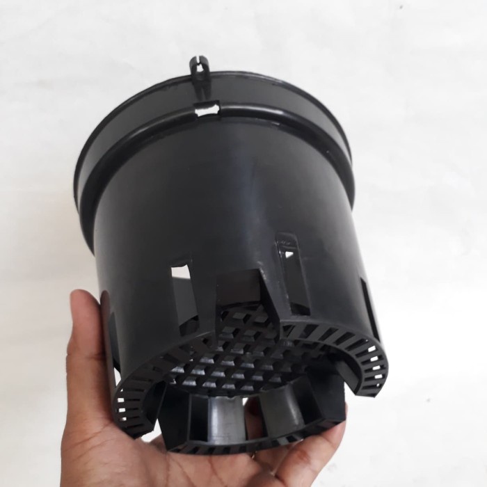 pot anggrek 15 hitam, pot anggrek gantung