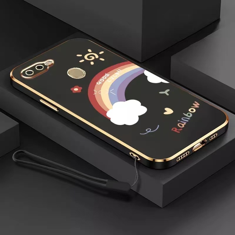 Casing VIVO V17 V19 V20 V21S V23E  Y75 V25 Z1 Pro 4G 5G  rainbow Phone Case Electroplating Soft TPU 